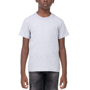 Pro Club Youth Short Sleeve Crew Neck T-Shirt, Heather Gray, Medium